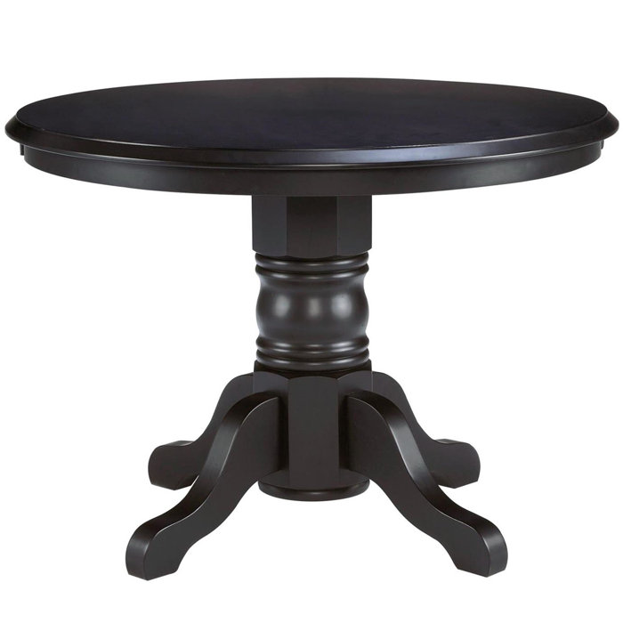 August Grove® Standridge 42'' Solid Wood Pedestal Dining Table